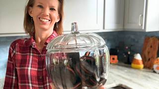 Full Anchor Hocking Glass Pumpkin Jar | The Cutest Fall & Halloween Kitchen Decor Guide