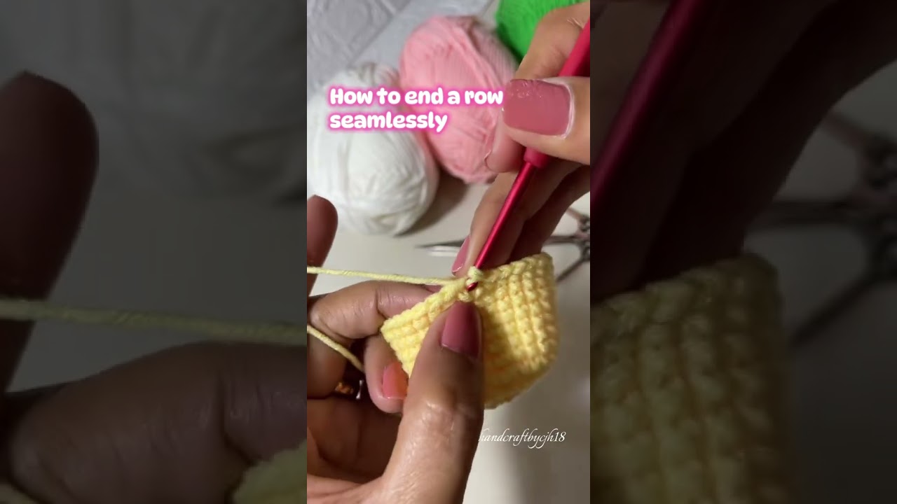 How to end a row seamlessly.  