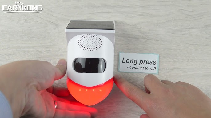 Alarma inalámbrica con sensor de movimiento WiFi: detector de movimiento  Tuya PIR, sensor de alarma infrarroja, alarma de sonido y luz alimentada  por