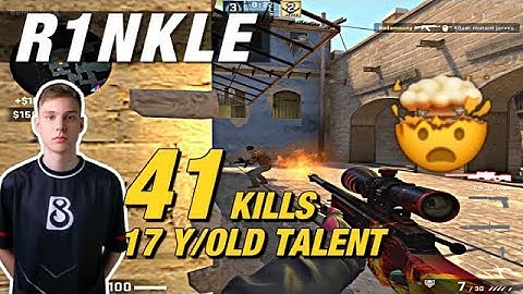 r1nkle 17 years old talent in de_mirage (41 kills) CSGO r1nkle POV