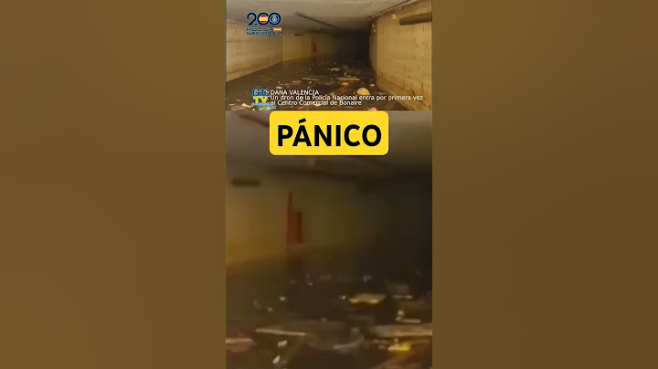 💥DANA VALENCIA💥 Un dron de la Policía Nacional entra por primera vez al Centro Comercial de Bonaire