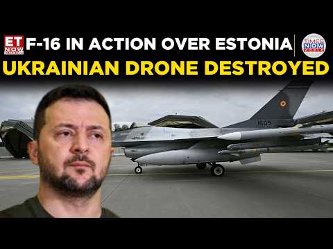 Video Baltic Tensions Explode: NATO Fighter Jet Downs Ukrainian Drone In Estonian Airspace | World News