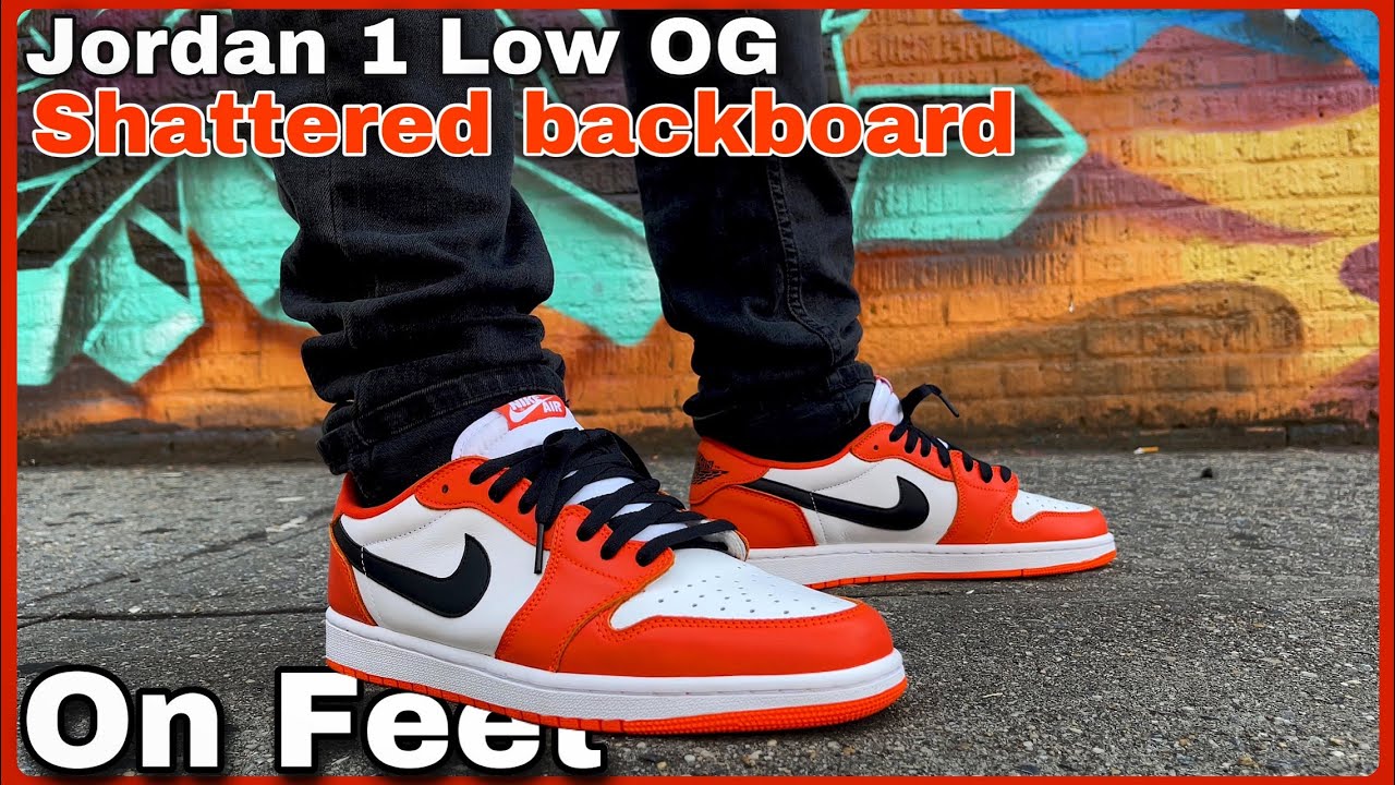 Jordan 1 Low Og Shattered Backboard On Feet Early Look Youtube