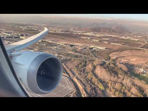 LATAM Boeing 787-9 Take off from Santiago