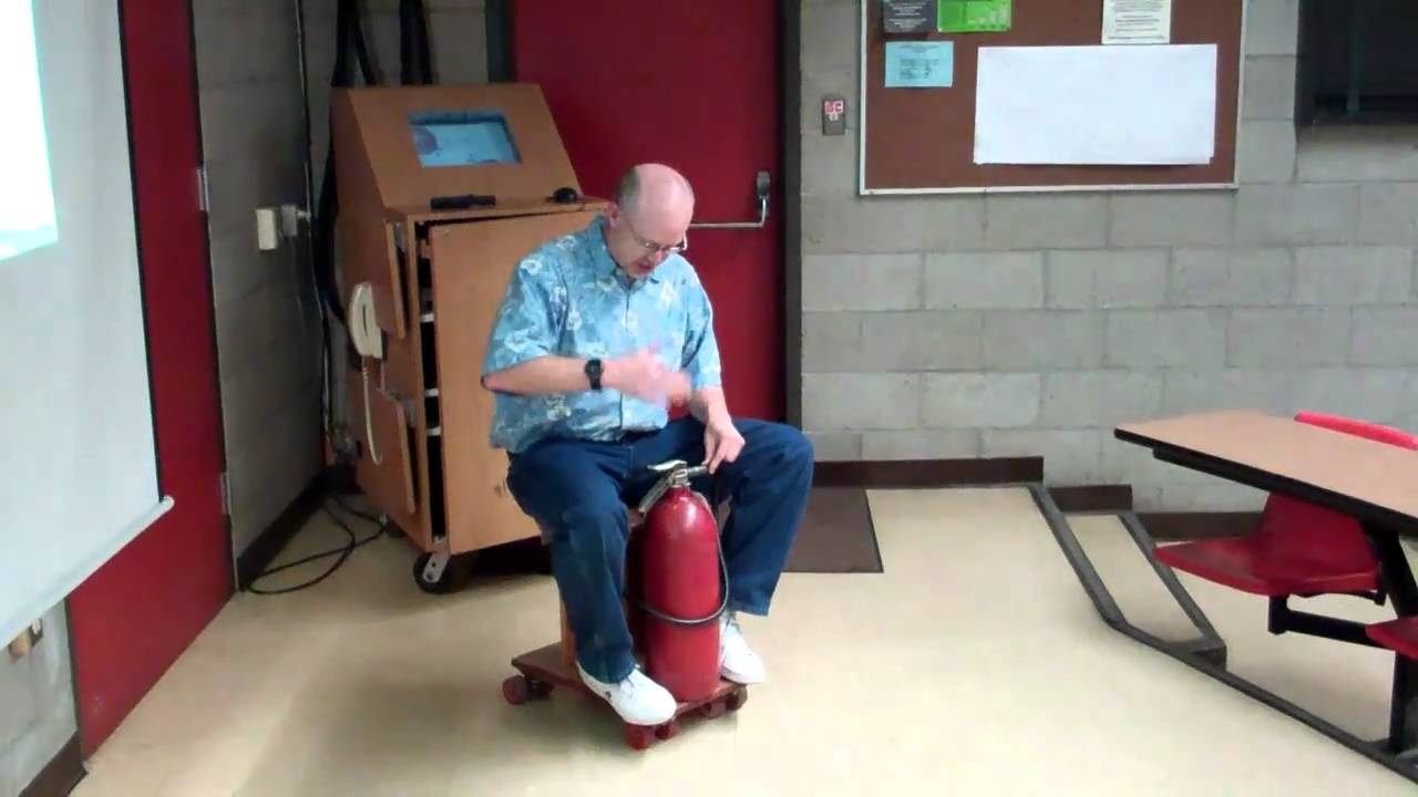 Fire Extinguisher Rocket Cart YouTube