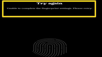 Add a Fingerprint fingerprint device error Please update the software or restart the phone Problem