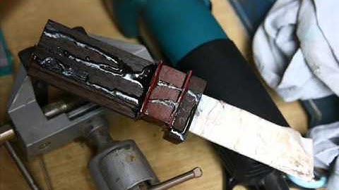 knifemaking tutorial   wooden hidden tang handle