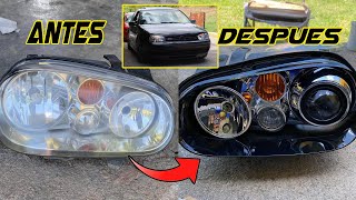 : Modifique los Faros de mi Golf GTI mk4 | Retrofit | Golf mk4