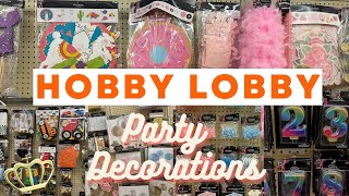 Hobby Lobby Party Decorations Shop With Me