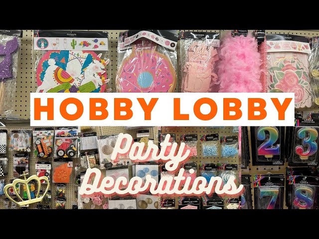 Hobby Lobby Party Decorations Shop With Me class=