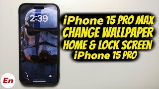 iPhone 15 Pro Max | How to Change Wallpaper on Lock Screen & Home Screen | iPhone 15 Pro