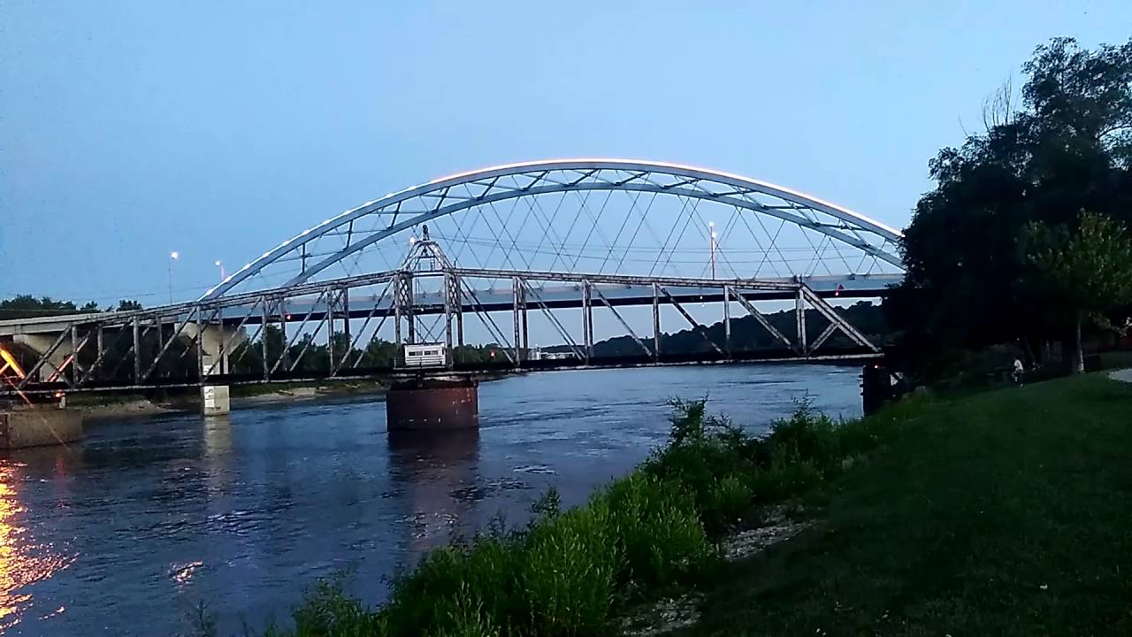 The Missouri Atchison Kansas. American U.S.A Flag. Lights. 2016 YouTube