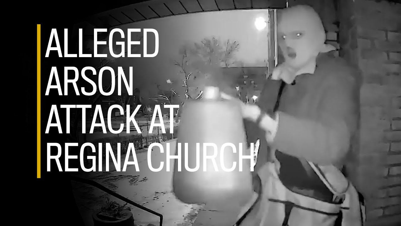 Video shows alleged arson attack at Regina church