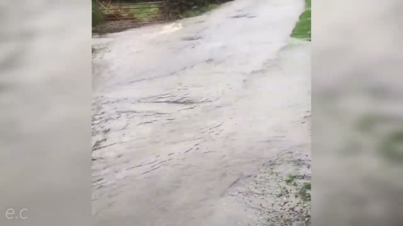 Ireland flooding due heavy rain hit Wexford town