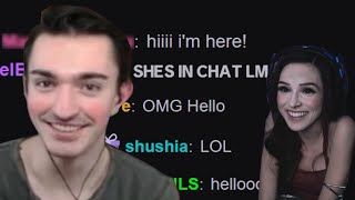 So my celebrity crush dropped by the stream...