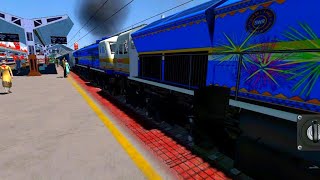 WDP 4D NEW INDIAN LOCOMOTIVE OPENING JOURNEY | INDIAN TRAIN SIMULATOR | VERY REALISTIC screenshot 5