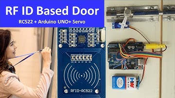 Arduino UNO RC522 RFID Door Project | rfid servo motor arduino | arduino rfid door #rfid #arduino