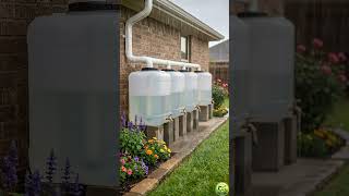 Easy DIY Rainwater Harvesting System for Your Garden 💧🌿#diy