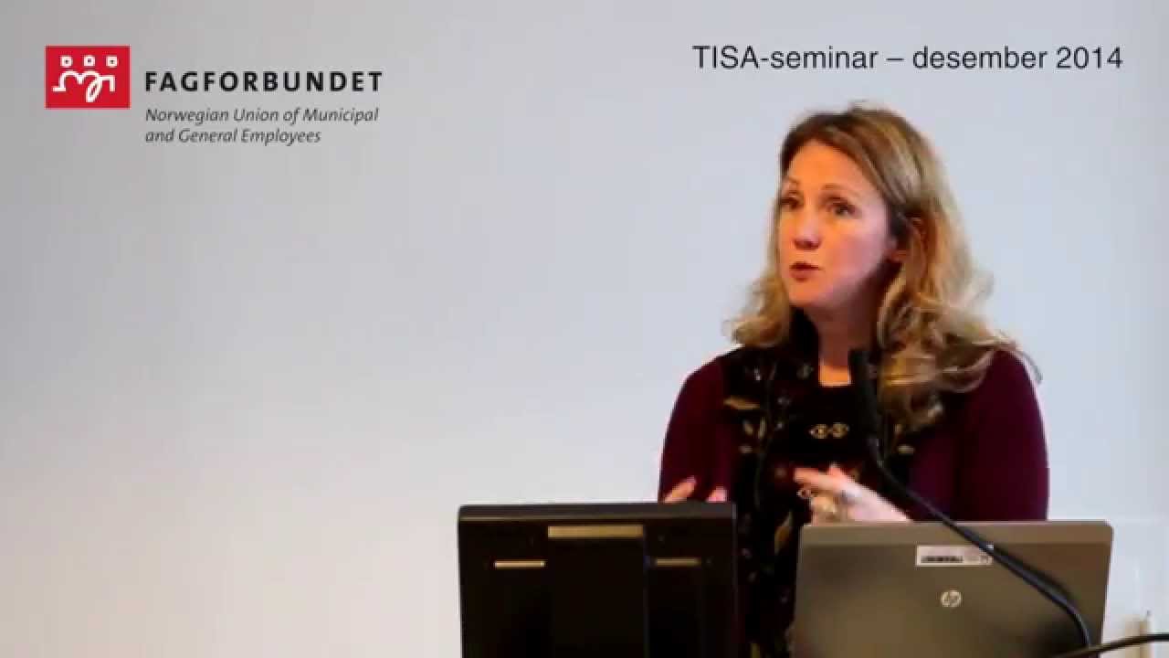 arbeidslivssenteret Fagforbundets TISA-seminar, desember 2014