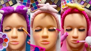 Asmr Satisfying Unboxing Review Mannequin Makeup Rainbow Colors Skincare Sounds Video Fast And Easy