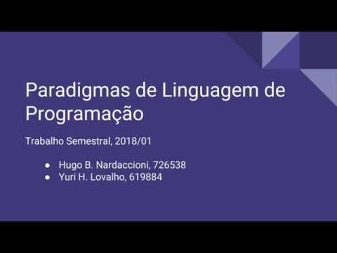 Paradigmas da Linguagem de Programação - Python - YouTube