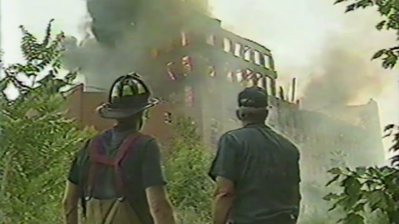 Walpole MA Structure Fire Bird Technical Center (Ground Footage) 1995