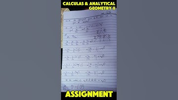 Calculus and Analytical Geometry - II | Chapter 13 Assignment Part 11 #calculus #calculusandanalysis