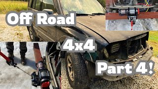 Installing Harbor Freight Winch  on the Tracker 4x4 5000 Lb Winch Geo Tracker