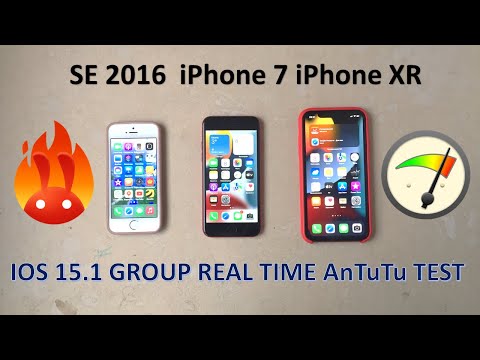 Iphone Xr 7 Se 16 Ios 15 1 Group Antutu Test Youtube