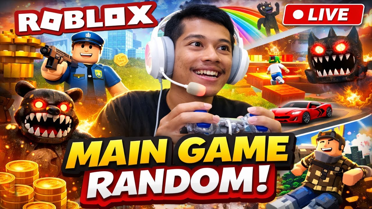 LIVE ROBLOX 🔴 Main Game Random Paling Seru! | Coba Semua Game Roblox 🔥