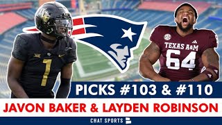 New England Patriots Select Javon Baker & Layden Robinson In 4th Round of 2024 NFL Draft