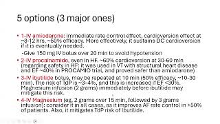 Acute Afib with hemodynamic compromise or HF: practical tips