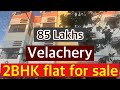 2 BHK flat for sale Sq.ft.760 UDS.500 second floor north facing covered car parking 85 Lakhs
