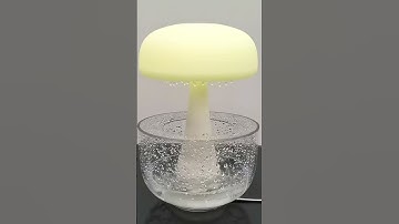 Thumbnail of Water drop sounds mushroom rain cloud humidifier with 7 colors night light