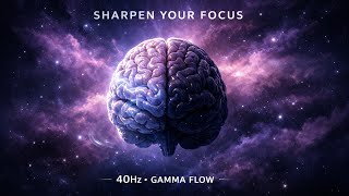 Work Focus Mode | 40Hz Gamma Binaural Beats for Deep Concentration &amp; Clarity