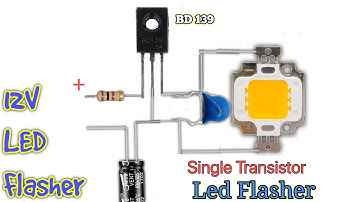 Single transistor LED Flasher BD139 | Simple