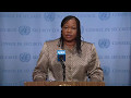Fatou Bensouda (ICC) on the situation in Libya & other matters -  Media Stakeout