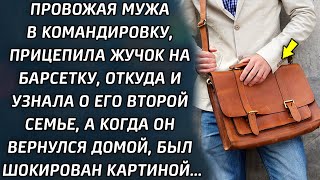 картинка: Прицепила жучок на барсетку мужа, откуда и узнала о второй его семье, а когда он вернулся домой...