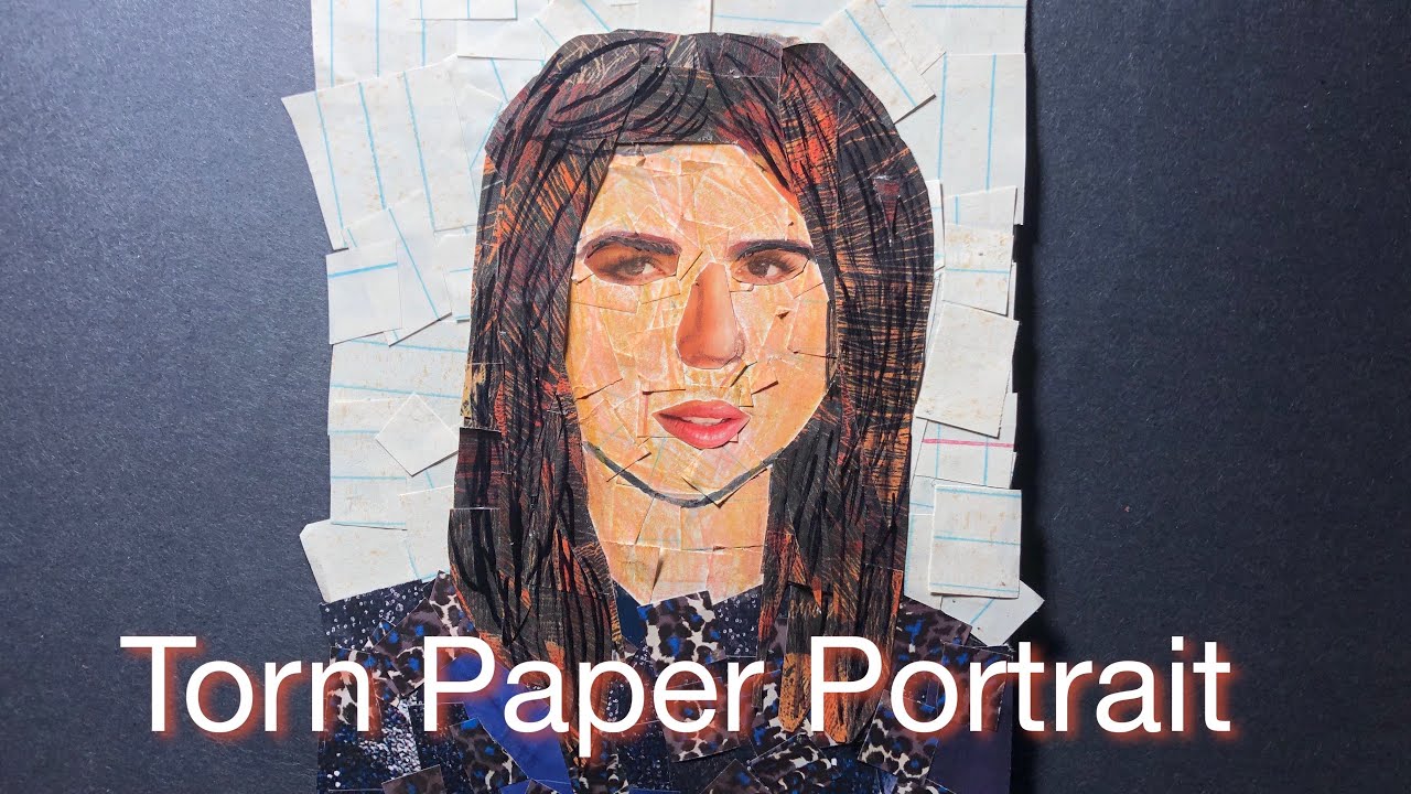 Torn Paper Portrait