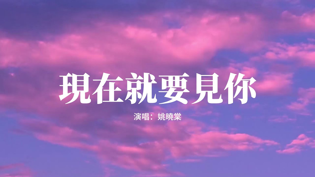 姚曉棠 - 現在就要見你『胡了言 亂了語 我已經 等不及 見你，我的心 期待被喚醒 發個瘋做個夢，不由得忘記呼吸 就快要神經。』【高音質|動態 Lyrics】