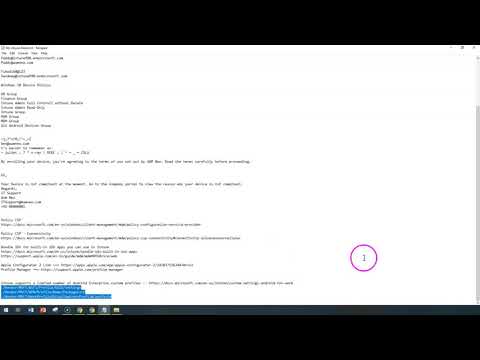 Device configuration Profiles
