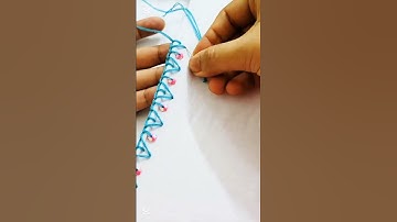 unique border line 🪡💯 #viralvideo #video #art #shortvideo #shorts #embroidery #stitchtricks #viral