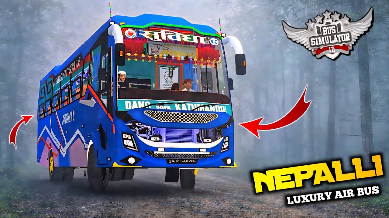 Скачать МОД NEPALI LUXURY AIR BUS ДЛЯ BUSSID | АВТОБУСНЫЙ СИМУЛЯТОР ИНДОНЕЗИЯ | 