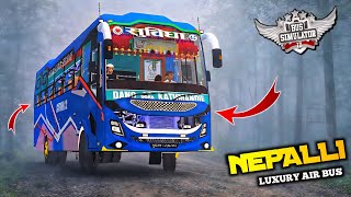 Download NEPALLI LUXURY AIR BUS MOD FOR BUSSID | BUS SIMULATOR INDONESIA | #bussidmods screenshot 1