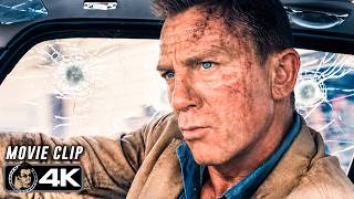 NO TIME TO DIE | Bulletproof Aston Martin Chase (2021) Movie CLIP 4K