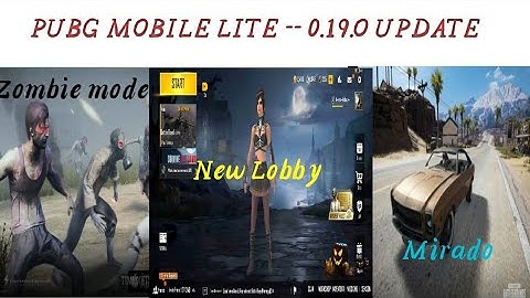 😤Pubg mobile lite , new 0.19.0 new update NEW ZOMBIE MODE, NEW LOBBY..... How to update?