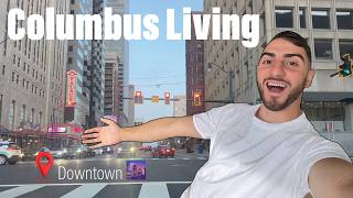 Living in Columbus Ohio Vlog | Apartment updates, touring luxury apartments, rooftop party and more