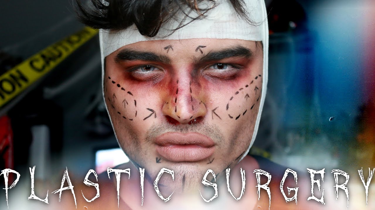 Plastic Surgery Ken Halloween Makeup Tutorial YouTube