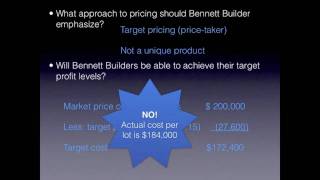 Setting Prices: Cost-Plus Pricing versus Target Pricing - Accounting video