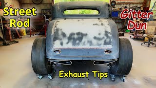Custom Exhaust Tips For The 34 Ford Coupe